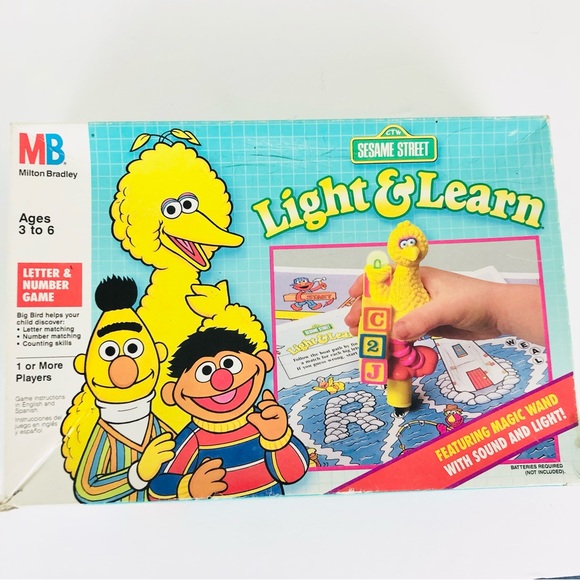 Vintage Toys Sesame Street Light Learn Letter And Number Learning